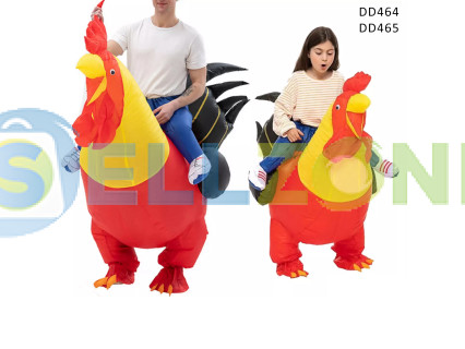 Φουσκωτή στολή πάρτι με τον κόκορα για παιδιά και ενήλικες - DD464-5